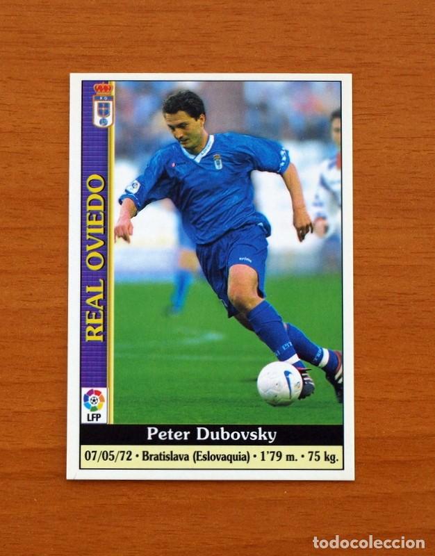 Cromos de F&uacute;tbol: Oviedo - N&ordm; 251, Dubovsky - Error sin n&uacute;mero - Mundicromo Fichas Liga 1999-2000, 99-00