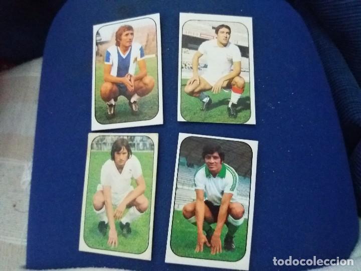 Cromos de f&uacute;tbol: 76/77 ESTE. LOTE 4 CROMOS ERROR CORTE TRASERA - Foto 4