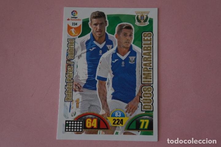 Cromos de F&uacute;tbol: CROMO CARD DE F&Uacute;TBOL D&Uacute;OS IMPARABLES DEL C.D.LEGANES N&ordm; 234 LIGA ADRENALYN XL 2017-2018/17-18