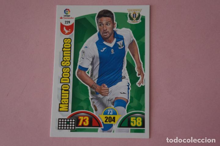 Cromos de F&uacute;tbol: CROMO CARD DE F&Uacute;TBOL DOS SANTOS DEL C.D.LEGANES N&ordm; 229 LIGA ADRENALYN XL 2017-2018/17-18