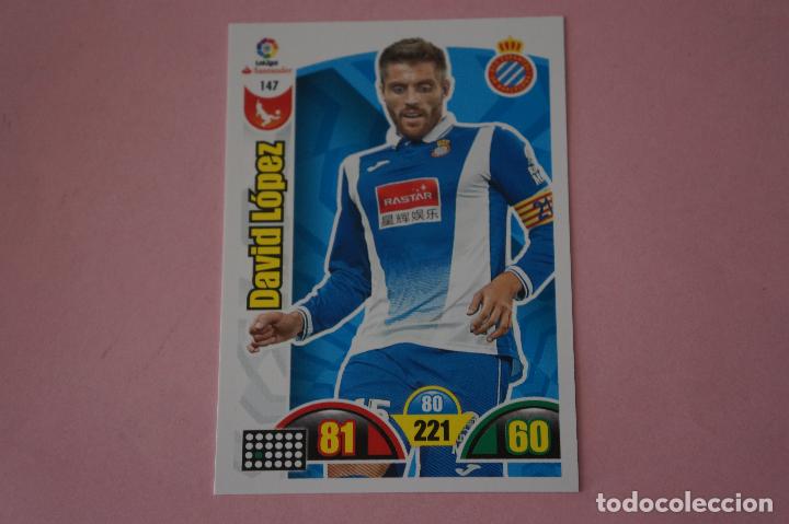 Cromos de F&uacute;tbol: CROMO CARD DE F&Uacute;TBOL D.L&Oacute;PEZ DEL R.C.D.ESPA&Ntilde;OL-ESPANYOL N&ordm; 147 LIGA ADRENALYN XL 2017-2018/17-18