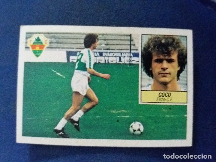 Cromos de f&uacute;tbol: 84/85 ESTE. NUNCA PEGADO COLOCA ELCHE COCO - Foto 1