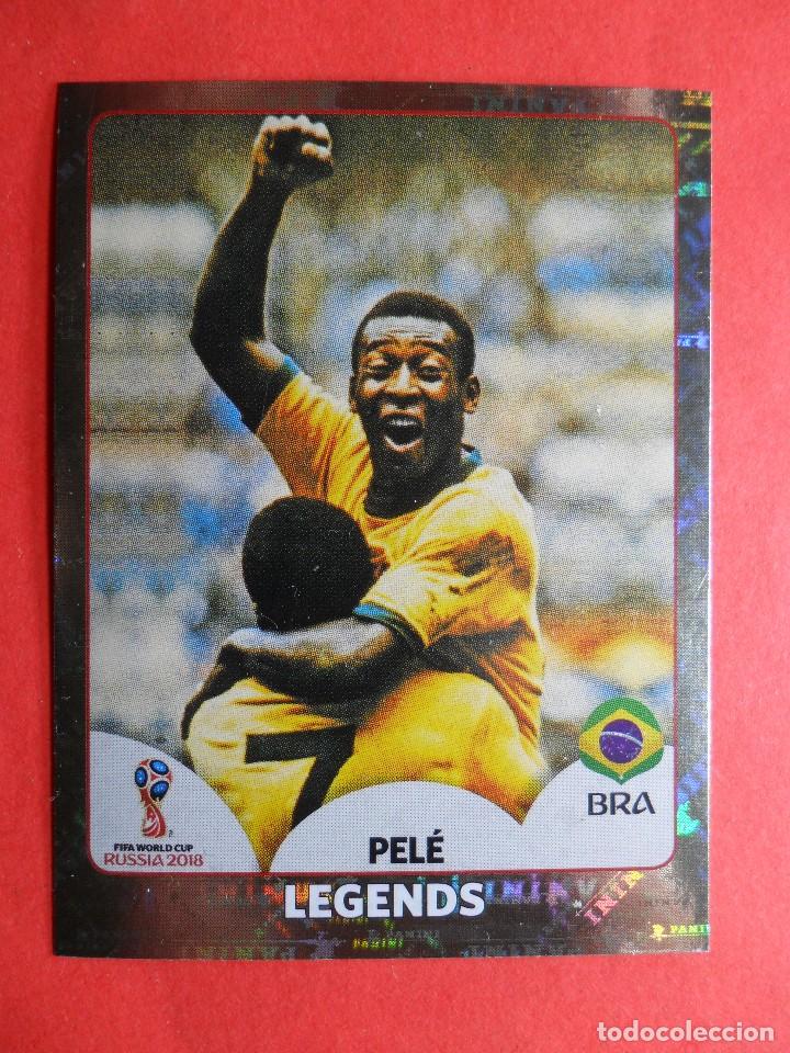Pele Legends Lot 5 Foil Sticker Panini World Cup 2018 #680. 