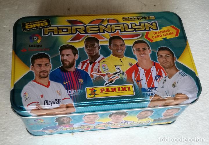 Caja metalica box serie oro adrenalyn 2017-18, - Vendido en Subasta