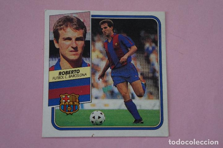 Cromos de f&uacute;tbol: CROMO DE F&Uacute;TBOL DE ROBERTO DEL F.C.BARCELONA DESPEGADO LIGA ESTE 1989-1990/89-90
