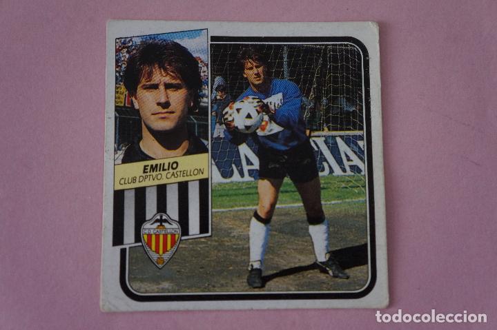 Cromos de f&uacute;tbol: CROMO DE F&Uacute;TBOL DE EMILIO DEL C.D.CASTELL&Oacute;N DESPEGADO LIGA ESTE 1989-1990/89-90