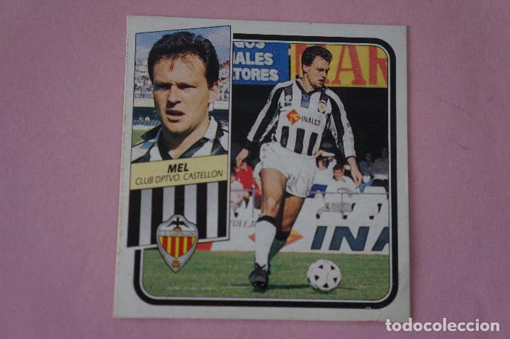 Cromos de f&uacute;tbol: CROMO DE F&Uacute;TBOL DE MEL DEL C.D.CASTELL&Oacute;N DESPEGADO LIGA ESTE 1989-1990/89-90