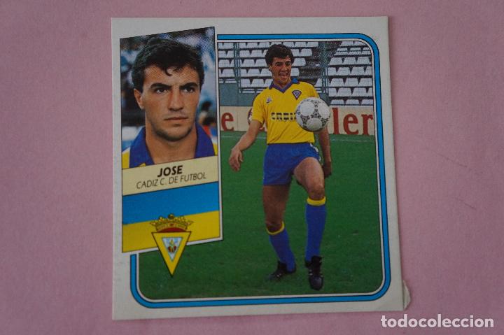 Cromos de f&uacute;tbol: CROMO DE F&Uacute;TBOL JOSE DEL C&Aacute;DIZ C.F. DESPEGADO LIGA ESTE 1989-1990/89-90