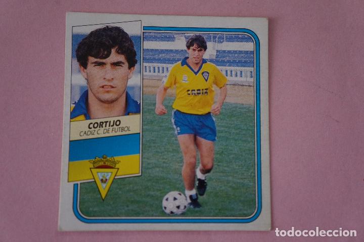Cromos de f&uacute;tbol: CROMO DE F&Uacute;TBOL DE CORTIJO DEL C&Aacute;DIZ C.F. DESPEGADO LIGA ESTE 1989-1990/89-90