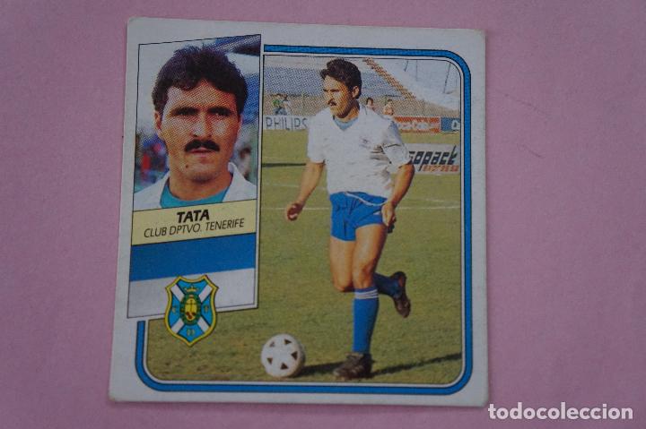 Cromos de f&uacute;tbol: CROMO DE F&Uacute;TBOL TATA DEL C.D.TENERIFE DESPEGADO LIGA ESTE 1989-1990/89-90