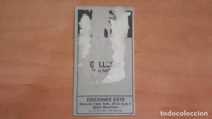 Cromos de f&uacute;tbol: Cromo Gallego del Real Madrid - Foto 2