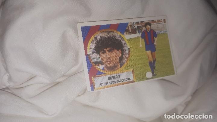 Cromos de f&uacute;tbol: Cromo Hierro 88-89 - Foto 1