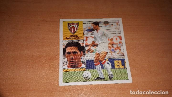 Cromos de f&uacute;tbol: Cromo Simeone 92-93 - Foto 1