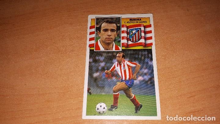 Cromos de F&uacute;tbol: Cromo Marina 90-91