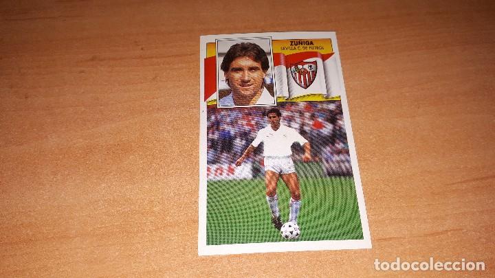 Cromos de F&uacute;tbol: Cromo Zu&ntilde;iga 90-91