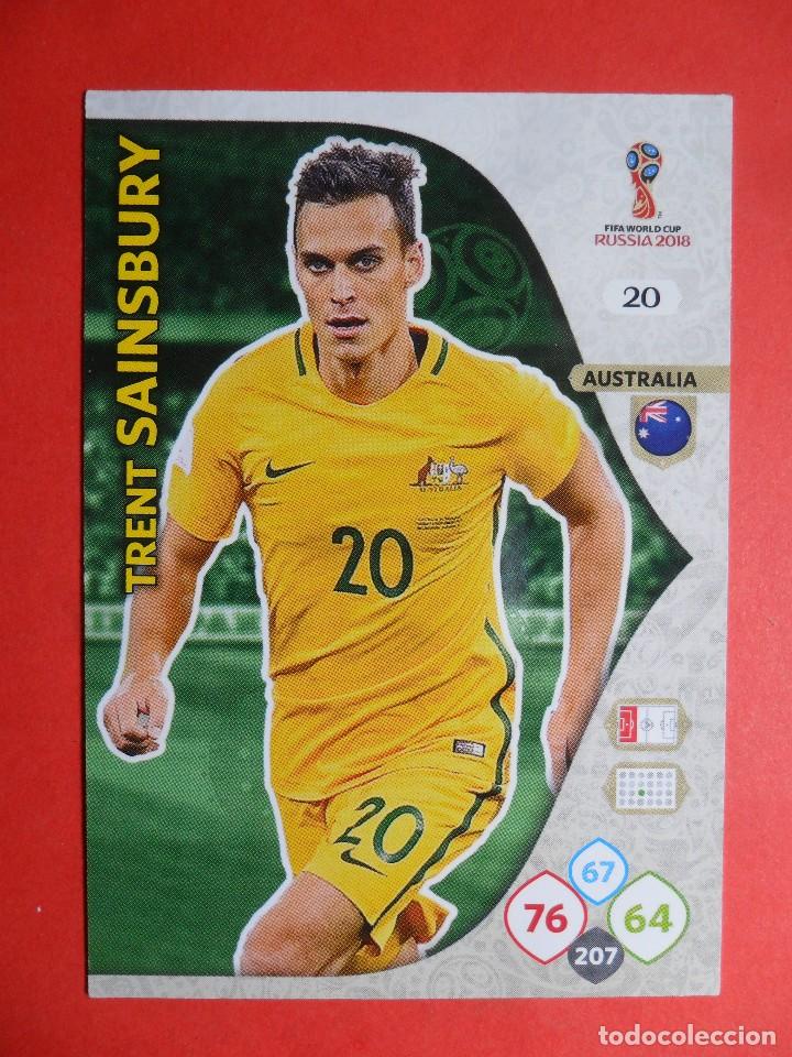 Cromos de F&uacute;tbol: ADRENALYN XL FIFA WORLD CUP RUSSIA RUSIA 2018 - 20 - TRENT SAINSBURY - AUSTRALIA - PANINI