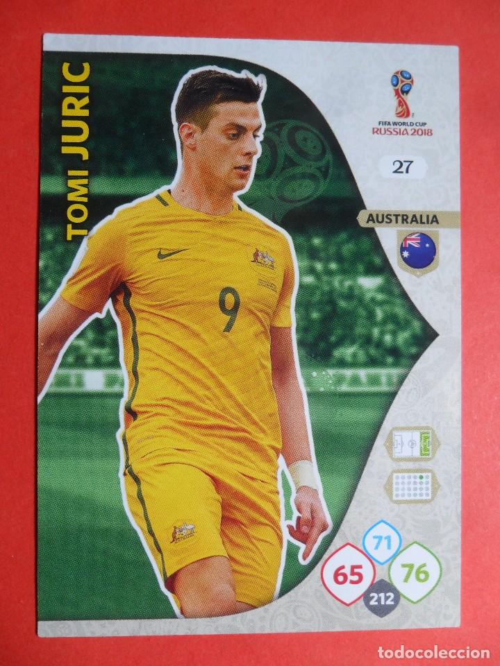 Cromos de F&uacute;tbol: ADRENALYN XL FIFA WORLD CUP RUSSIA RUSIA 2018 - 27 - TOMI JURIC - AUSTRALIA - PANINI