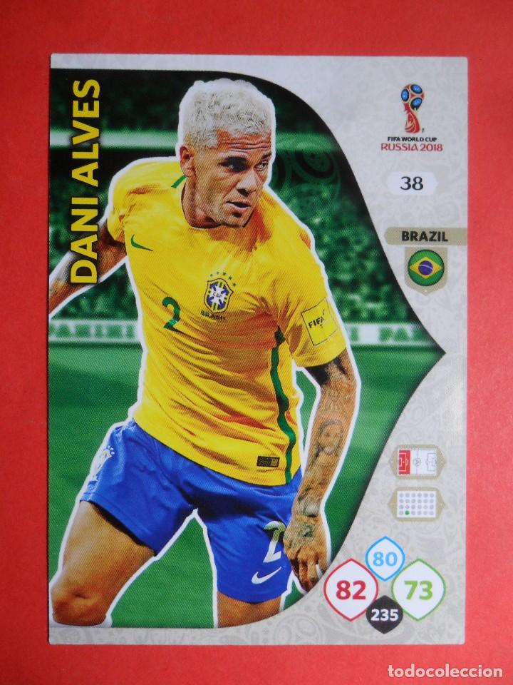Cromos de F&uacute;tbol: ADRENALYN XL FIFA WORLD CUP RUSSIA RUSIA 2018 - 38 - DANI ALVES - BRASIL - PANINI