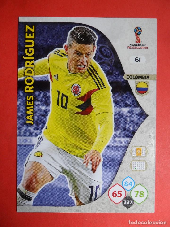 Figurine di Calcio: ADRENALYN XL FIFA WORLD CUP RUSSIA RUSIA 2018 - 61 - JAMES RODRIGUEZ - COLOMBIA - PANINI