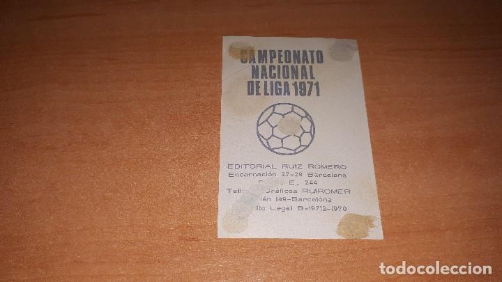 Cromos de f&uacute;tbol: Cromo Rosello del 71 - Foto 2