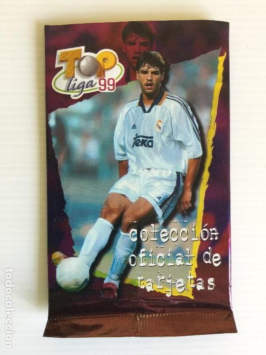 Fu&szlig;ball-Sticker: Sobre abierto 6 tarjetas Top Liga 99 Colecci&oacute;n Oficial de Tarjetas Mundi Cromo