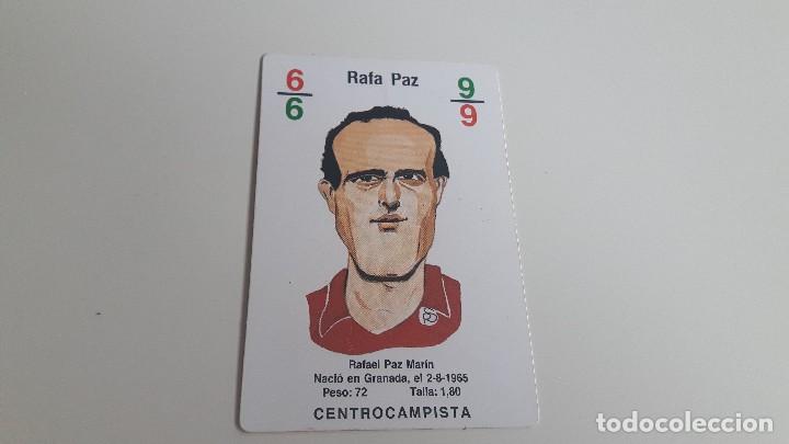 Figurine di Calcio: RAFA PAZ (SEVILLA)-- JUEGO DE CARTAS TEMPORADA 1989-1990