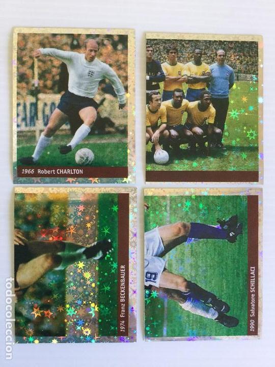 Cromos de f&uacute;tbol: Lote 4 cromos France 98 DS Sticker Collections
