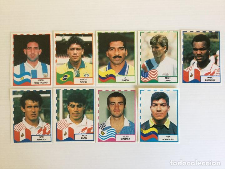 Fu&szlig;ball-Sticker: Lote 9 cromos Copa Am&eacute;rica 1995 Mundicromo