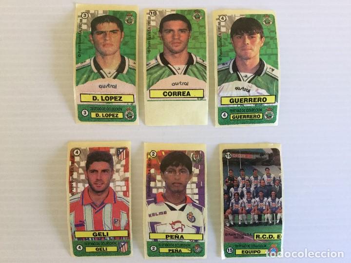 Fu&szlig;ball-Sticker: Lote 6 cromos Chicle F&uacute;tbol Dream Team 97-98