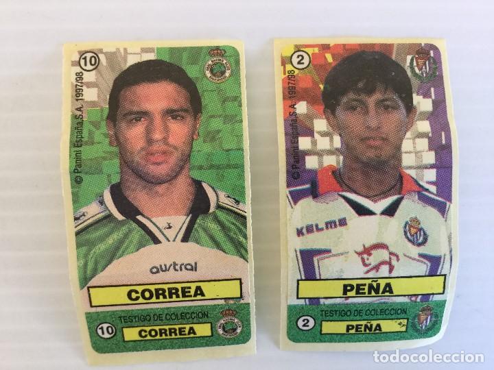 Cromos de f&uacute;tbol: Lote 2 cromos Chicle F&uacute;tbol Dream Team 97-98