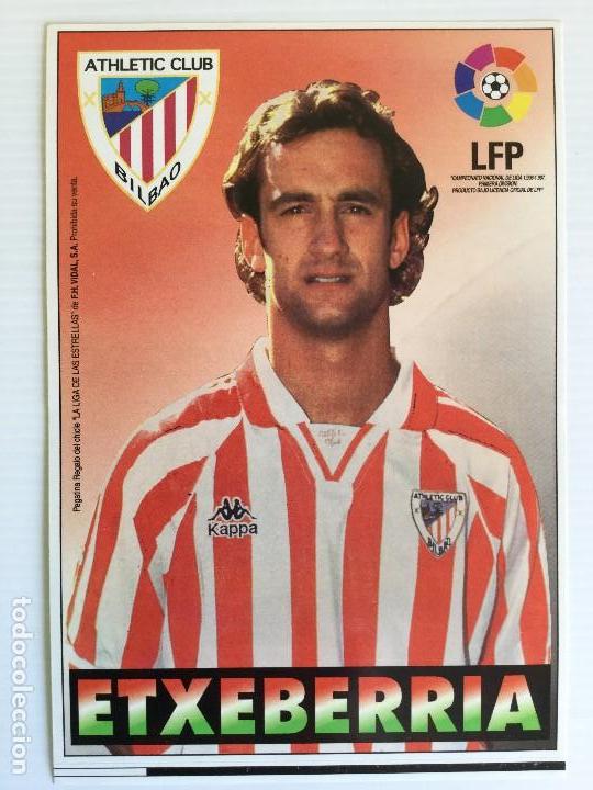 Cromos de f&uacute;tbol: Mega Pegatina Premio Chicle La liga de las Estrellas 96/97 Etxeberria
