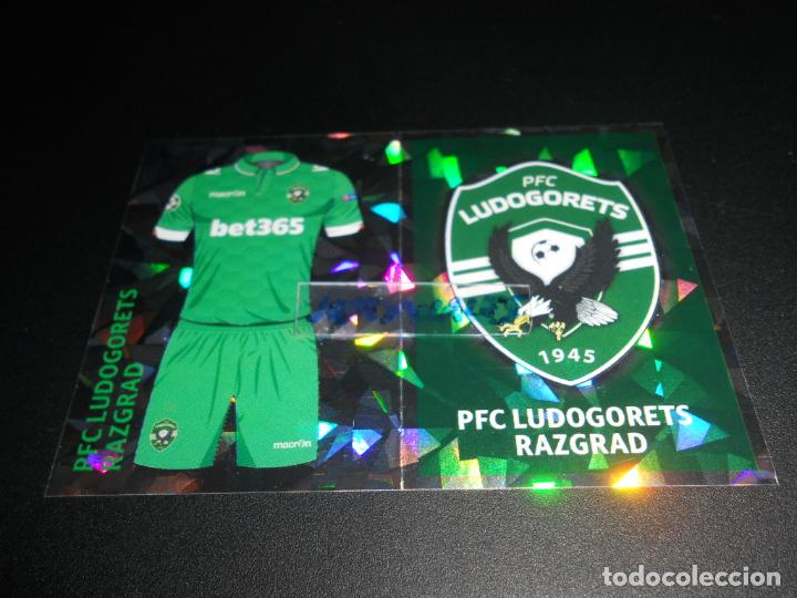 Cromos de F&uacute;tbol: 1 Y 2 EQUIPACION Y ESCUDO LUDOGORETS RAZGRAD CROMOS STICKERS CHAMPIONS LEAGUE TOPPS 16 17 2016 2017