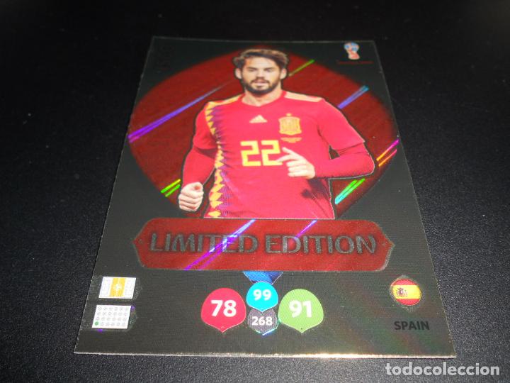 Cromos de F&uacute;tbol: ISCO LIMITED EDITION ESPA&Ntilde;A CROMOS ALBUM ADRENALYN XL FIFA WORLD CUP RUSSIA 2018 RUSIA 18