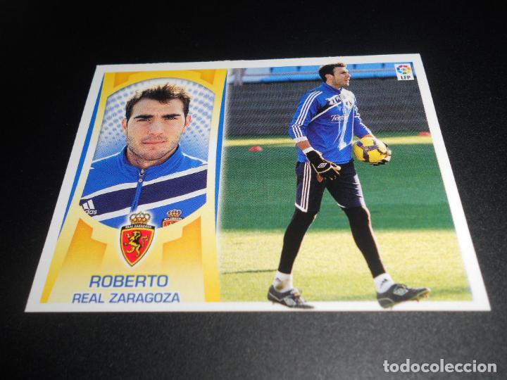 Fu&szlig;ball-Sticker: FICHAJE COLOCA 22 ROBERTO ZARAGOZA CROMOS AMPLIACION MERCADO INVIERNO LIGA ESTE 2009 2010 09 10