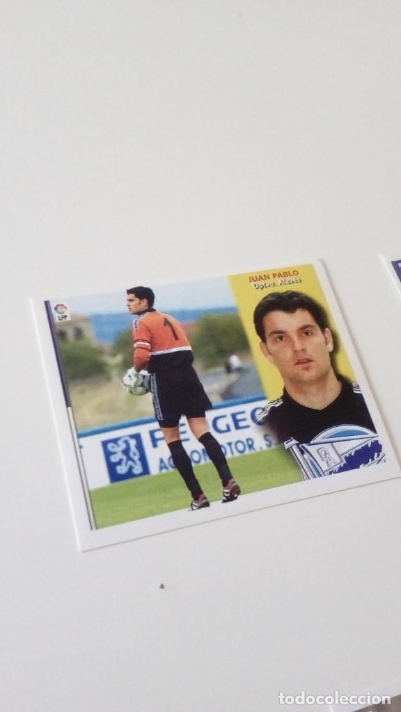 Football Stickers: CAJ-23D32 ESTE 02 03 2002 2003 SIN PEGAR FUTBOL LIGA ALAVES JUAN PABLO