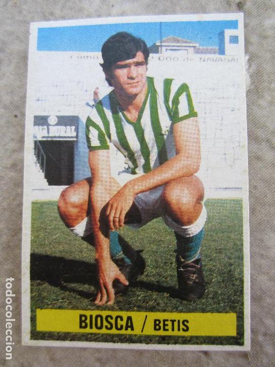 Cromos de f&uacute;tbol: cromo , ediciones este , 1974, biosca , betis - Foto 1