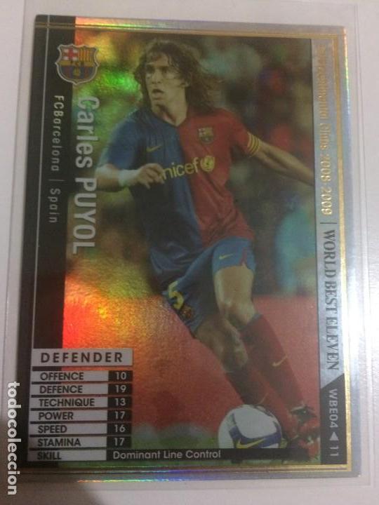 Figurine di Calcio: CROMO CARD WCCF LIGA 2008-09 PANINI DE JAP&Oacute;N FC BARCELONA BAR&Ccedil;A PUYOL WORLD BEST ELEVEN ESPECIAL