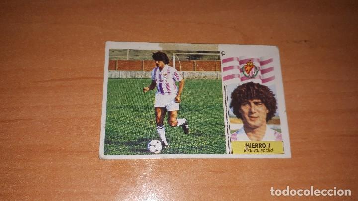 Cromos de F&uacute;tbol: Cromo Hierro II 86-87