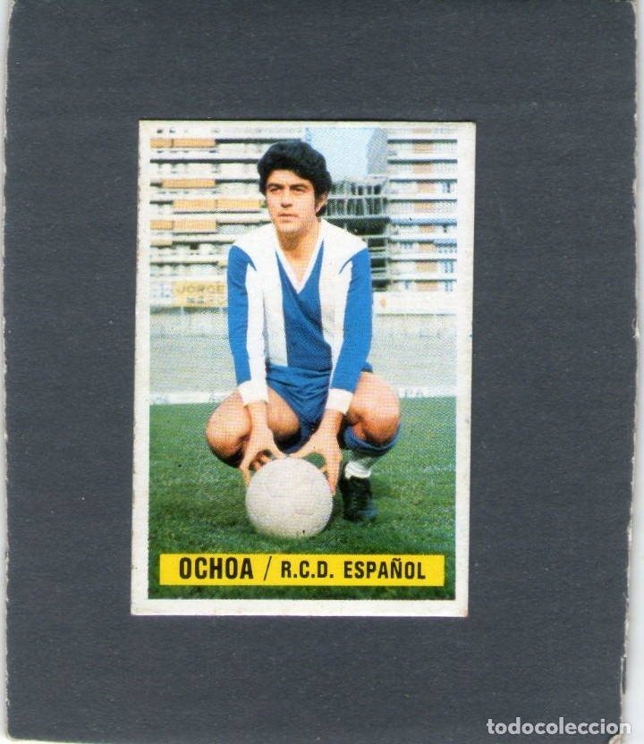 Cromos de f&uacute;tbol: OCHOA (ESPA&Ntilde;OL) - EDICIONES ESTE 74/75 - NUNCA PEGADO. - Foto 2