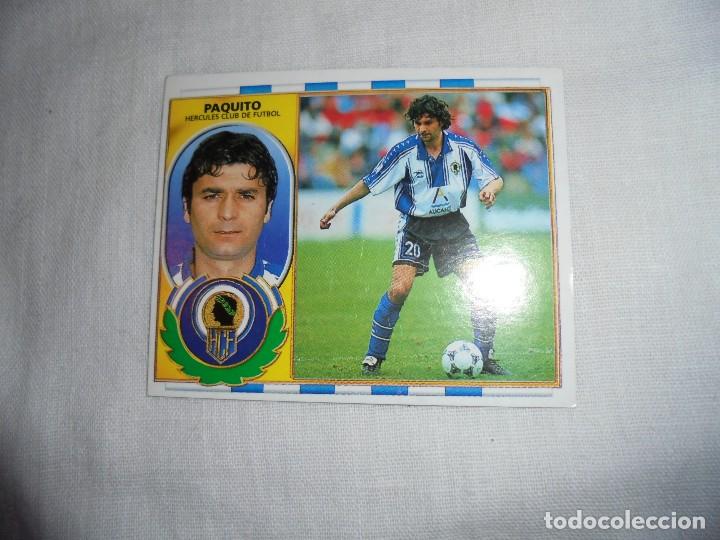 Fu&szlig;ball-Sticker: LIGA 96-97 EDICIONES ESTE.HERCULES CLUB DE FUTBOL.PAQUITO
