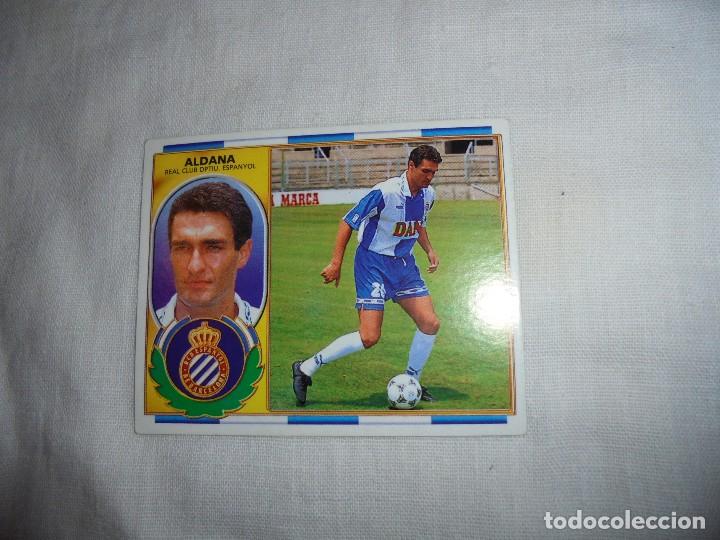 Fu&szlig;ball-Sticker: LIGA 96-97 EDICIONES ESTE.REAL CLUB DEPORTIVO ESPANYOL.ALDANA FICHAJE N&ordm; 7