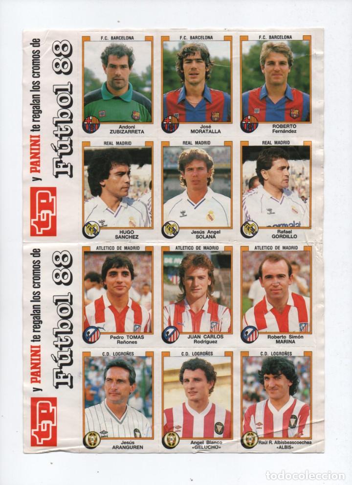 Cromos de f&uacute;tbol: (ALB-TC-35) LOTE DE CROMOS OBSEQUIO TP FUTBOL 88