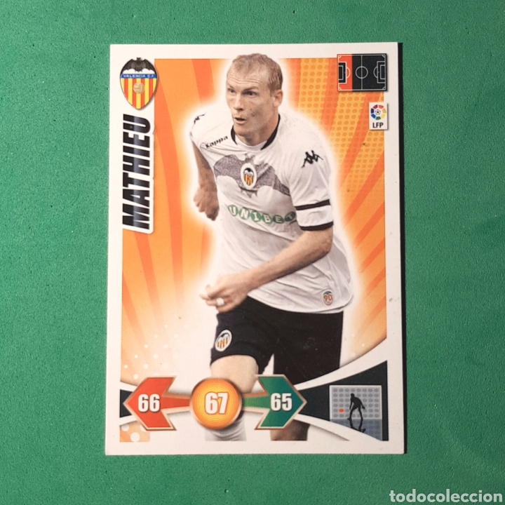 Cromos de f&uacute;tbol: CROMO ADRENALYN 2009-2010 - VALENCIA - MATHIEU - Foto 1