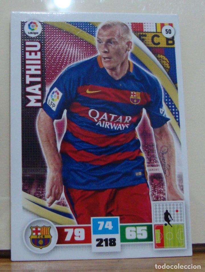 Cromos de f&uacute;tbol: (TC-122) CROMO ADRENALY 2015 - 16 MATHIEU - Foto 1