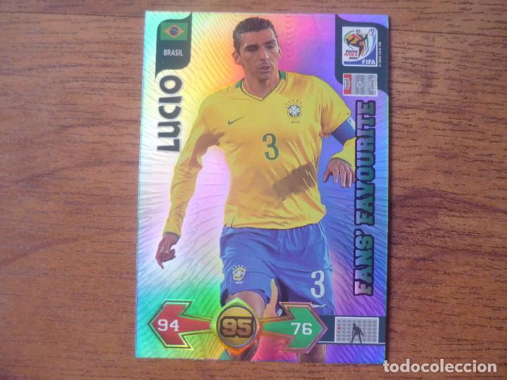 Panini World Cup 2010 Fans Fav Lucio Brasil Adrenalyn XL World Cup favourite 