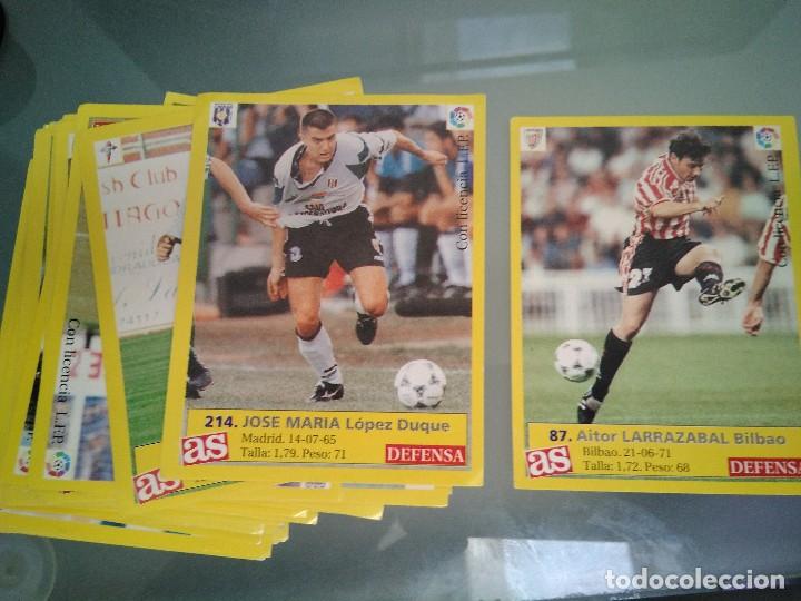 Cromos de F&uacute;tbol: 40 cromos AS, futbol 1995 1996