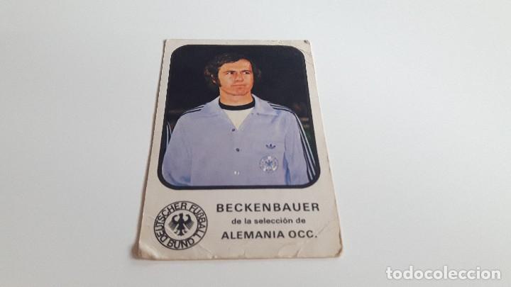 Fu&szlig;ball-Sticker: CROMO  DEL MUNDIAL 74 DE CHOCOLATES ZAHOR(BECKENBAUER-ALEMANIA OCC.)