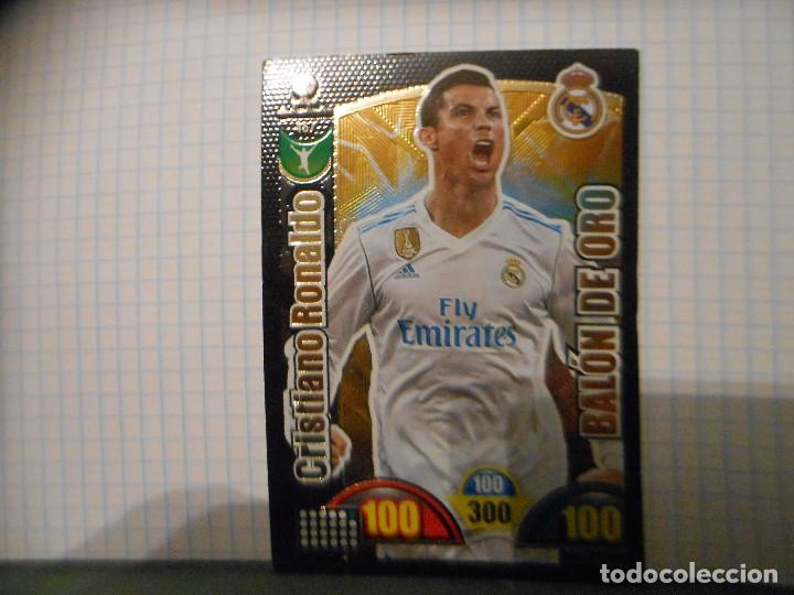 Cromos de F&uacute;tbol: ADRENALYN XL BALON DE ORO CRISTIANO RONALDO