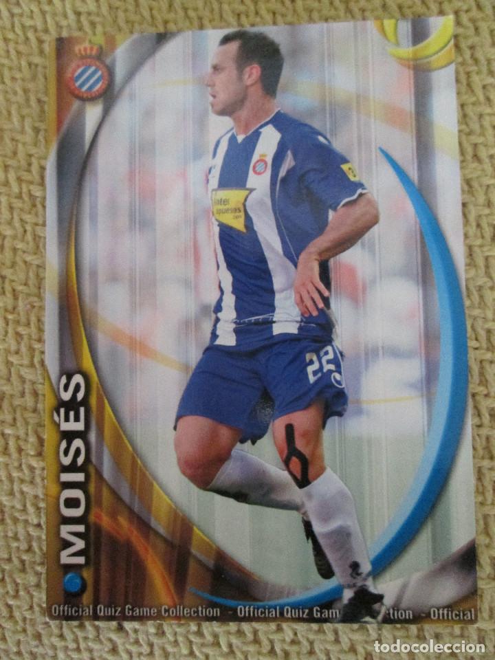 Fu&szlig;ball-Sticker: FICHA PANINI OFFICIAL QUIZ GAME COLLECTION 2010/2011/ LIGA MUNDICROMO MOISES ESPA&Ntilde;OL
