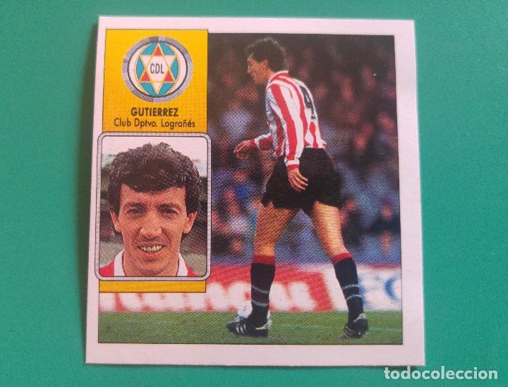 Cromos de f&uacute;tbol: GUTI&Eacute;RREZ - LOGRO&Ntilde;&Eacute;S - EDICIONES ESTE 1992-93 - DESPEGADO - 92/93 - Foto 1